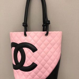 Pink Chanel Cambon Quilted Leather Bag